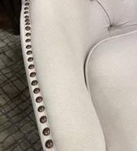 Load image into Gallery viewer, Upholstered Tufted Back Club Chair &amp; Ottoman with Nailhead Trim from Noble House
