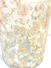Load image into Gallery viewer, Country Pink Floral Glass Hurricane Candle Holder from Vivian French
