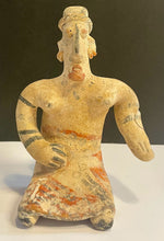 Load image into Gallery viewer, Clay Pre-Columbian Jalisco Seated Female Figure
