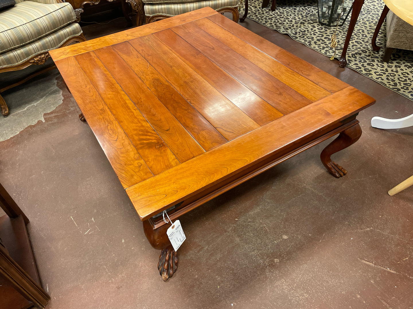 Planked Wood Coffee Table from Henredon