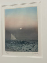 Load image into Gallery viewer, Framed Etching "A Fleur D'eau Suite" by Kaiko Moti, signed &amp; numbered
