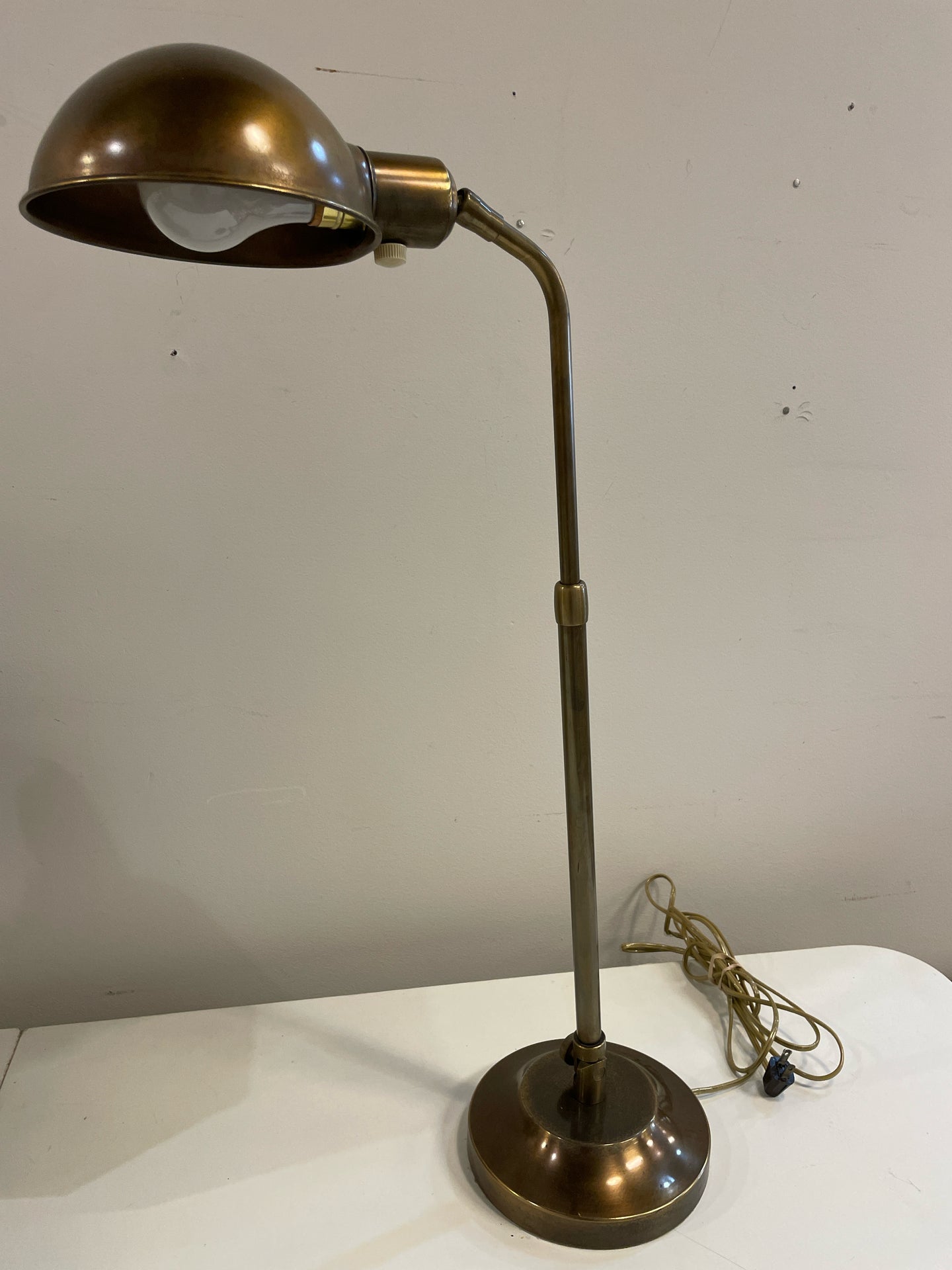Brass Telescope Desk Lamp