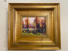 Load image into Gallery viewer, Original Oil Painting of Autumn Trees in Gold Frame by John Beard, signed
