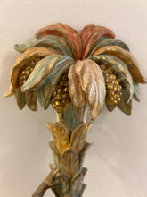 Load image into Gallery viewer, Pair of Vintage Venetian Polychrome Wood Carved Figural Sconces
