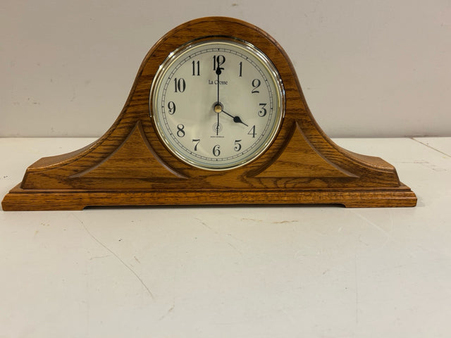 Oak Wood Mantel Clock from LaCrosse Technology