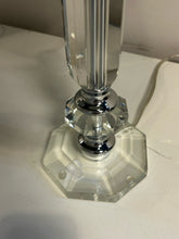 Load image into Gallery viewer, Pair of Lucite Table Lamps with Grey Shades
