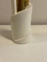 Load image into Gallery viewer, Gold &amp; Ceramic Spiral Vase from Studio 350
