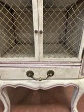 Load image into Gallery viewer, Shabby Chic French Provincial Style Wire Front Side Table/Nightstand
