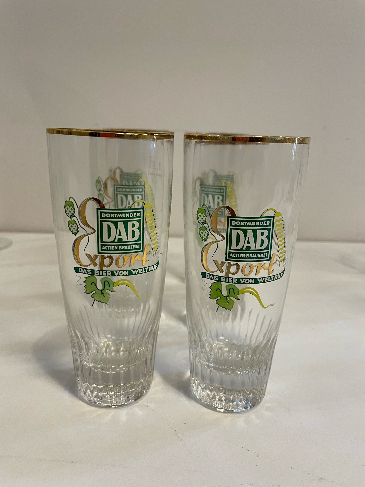 Six DAB Export Beer Glasses