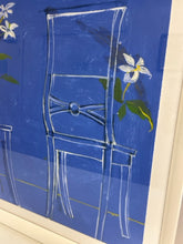 Load image into Gallery viewer, Large Framed Print &quot;Blue Chairs&quot; from Soicher Marin
