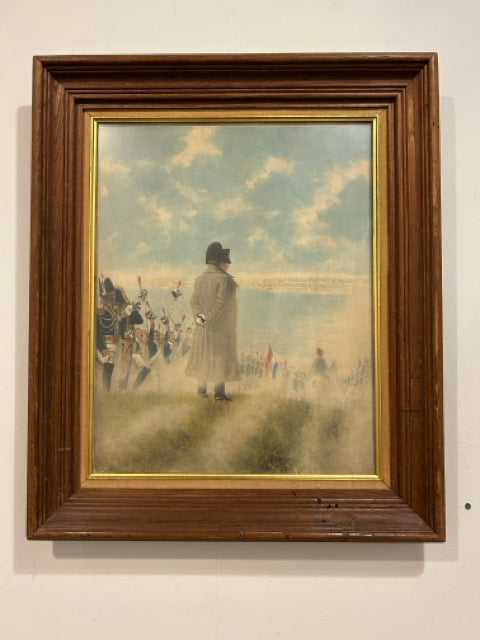 Print of Napoleon Bonaparte Observing the Battlefield