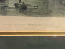 Load image into Gallery viewer, Framed Etching Loch Oich with Invergarry Castle

