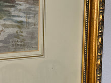 Load image into Gallery viewer, Framed Watercolor Landscape, by Frank Dobbs 1902, signed
