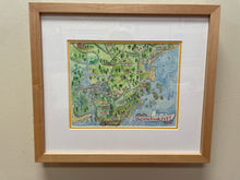 Load image into Gallery viewer, Framed Map of Kennebunkport, Maine
