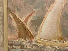 Load image into Gallery viewer, Textured Original Painting &quot;Ships &amp; Citidal&quot; by Patricia Zurini, signed
