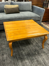 Load image into Gallery viewer, Square Planked Top Pine Coffee Table
