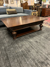 Load image into Gallery viewer, Large Plank Top Coffee Table with Four Drawers
