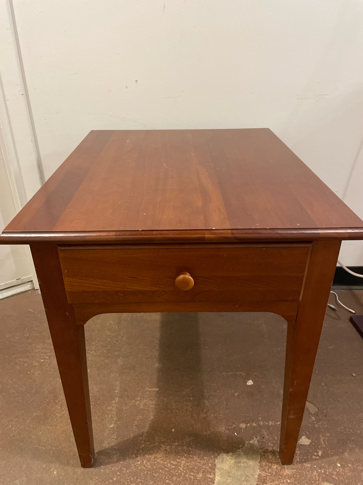 One Drawer Cherry End Table