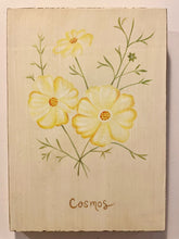 Load image into Gallery viewer, Wood Botanical Cosmos Wall Hanging
