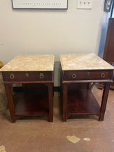 Load image into Gallery viewer, Pair of Marble Top End /Occasional Tables from Fleetwood Furniture
