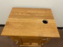 Load image into Gallery viewer, Oak Wood Ice Box Cabinet from White Clad Furniture
