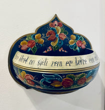 Load image into Gallery viewer, Vintage Hand Painted Norwegian Rosemaling Wall Shelf/Planter from Bjorg Furulund
