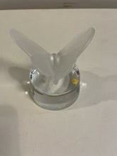 Load image into Gallery viewer, Frosted Crystal  Butterfly Paperweight, Signed

