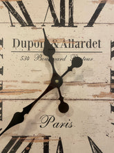 Load image into Gallery viewer, Metal Wall Clock &quot;Dupont &amp; Allardet&quot; Paris
