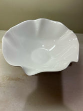 Load image into Gallery viewer, White Ruffle Bowl from Crate &amp; Barrel
