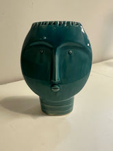 Load image into Gallery viewer, Teal Art Deco Porcelain Face from Tonzai Home
