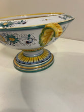 Load image into Gallery viewer, Hand Painted Footed Bowl from Deruta Ceramics, made in Italy
