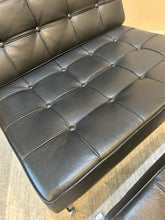 Load image into Gallery viewer, MCM Reproduction Mies Van Der Rohr Knoll Stainless Steel Barcelona Chair &amp; Foot Stool
