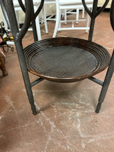 Load image into Gallery viewer, Round Metal  End Table with Baskets (or can use glass top)

