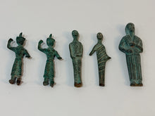 Load image into Gallery viewer, Five Vintage Bronze Votive Figurines
