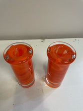 Load image into Gallery viewer, Pair of Swirl Candleholders from Kosta Boda
