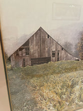 Load image into Gallery viewer, Framed  Print of &quot;Curing Barn&quot; by Larry Davidson, signed
