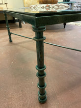 Load image into Gallery viewer, Green Iron Glass Top Coffee Table
