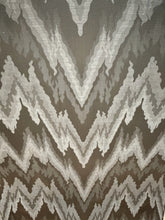 Load image into Gallery viewer, Chevron Pattern Upholstered Wing Chair
