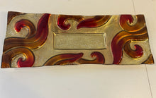 Load image into Gallery viewer, Contemporary Red &amp; Gold Rectangular Platter
