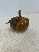 Load image into Gallery viewer, Small Brown  Ceramic Pumpkin
