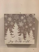 Load image into Gallery viewer, &quot;Joy to the World&quot; Battery Operated Light Up Wall Art
