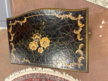 Load image into Gallery viewer, Black Hand Painted Two  Door, One  Drawer Cabinet
