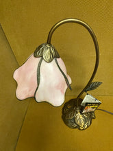 Load image into Gallery viewer, Tiffany Style Pink Flower Petal Lamp
