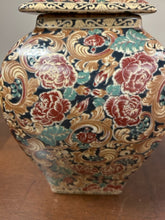 Load image into Gallery viewer, Floral Painted Lidded Jar
