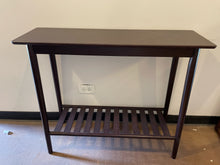 Load image into Gallery viewer, Faux Wood Console Table with Lower Shelf
