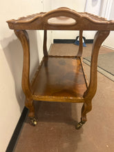 Load image into Gallery viewer, Vintage Burlwood Beverage Cart on Casters from Hekman Furniture

