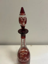 Load image into Gallery viewer, Vintage Bohemian Decanter with Greek Key Detailing
