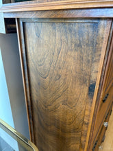Load image into Gallery viewer, Vintage Pull Down Pine Cabinet with Top Storage

