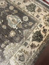 Load image into Gallery viewer, Brown, Cream &amp; Blue Area Rug
