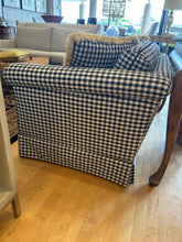 Load image into Gallery viewer, Custom Black &amp; White Gingham Love Seat
